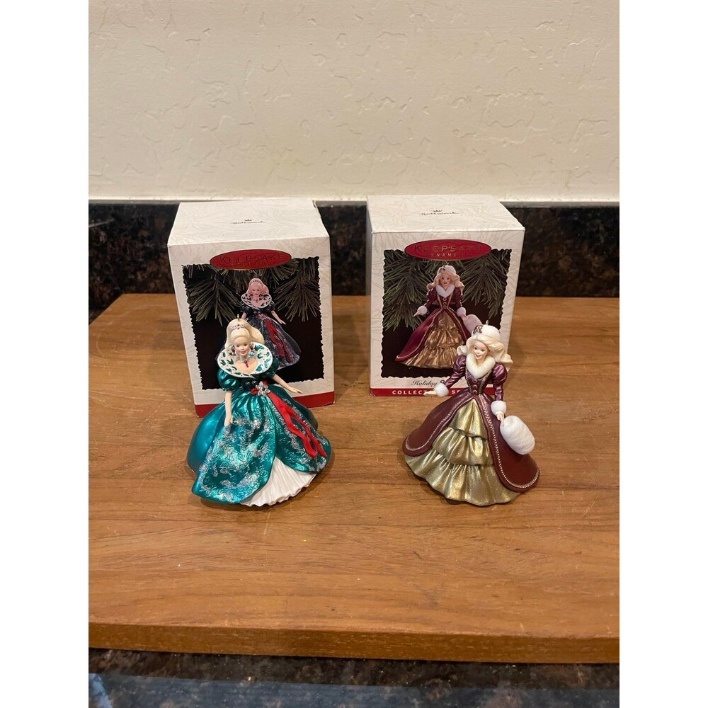 Holiday Barbie Keepsake Ornaments - 1995 & 1996